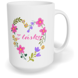 Hrnek klasický velký s vlastním potiskem - Z lásky