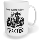 Hrnek klasický velký s vlastním potiskem - Traktorista