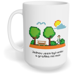 Hrnek klasický velký s vlastním potiskem - Grafika nic moc