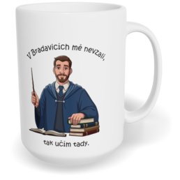 Hrnek klasický velký s vlastním potiskem - Učitel z Bradavic