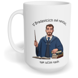 Hrnek klasický velký s vlastním potiskem - Učitel z Bradavic