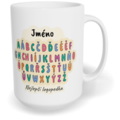 Hrnek klasický velký s vlastním potiskem - Nejlepší logopedka