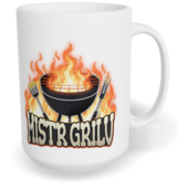 Hrnek klasický velký s vlastním potiskem - Mistr grilu