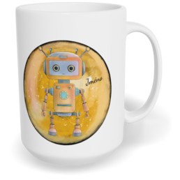 Hrnek klasický velký s vlastním potiskem - Robot