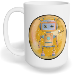 Hrnek klasický velký s vlastním potiskem - Robot