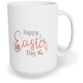 Hrnek klasický velký s vlastním potiskem - Happy Easter Day