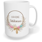 Hrnek klasický velký s vlastním potiskem - Krásné Velikonoce