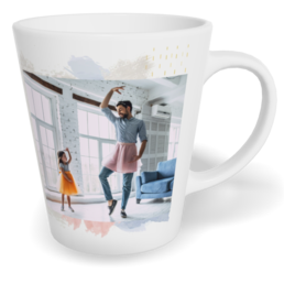 Hrnek Latte malý s vlastním potiskem - Watercolor