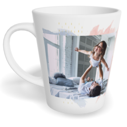 Hrnek Latte malý s vlastním potiskem - Watercolor