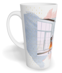 Fotohrnček latte veľký - originálny darček - Watercolor