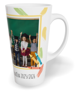 Hrnek latte velký s vlastním potiskem - Škola
