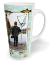 Fotohrnček latte veľký - originálny darček - Rybář
