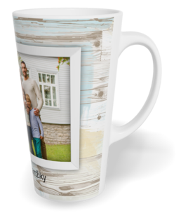 Hrnek latte velký s vlastním potiskem - Prkna