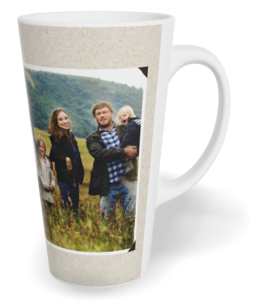 Hrnek latte velký s vlastním potiskem - Plátno