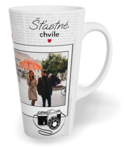 Hrnek latte velký s vlastním potiskem - Photographer