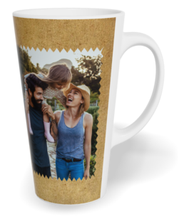 Hrnek latte velký s vlastním potiskem - Oldpaper