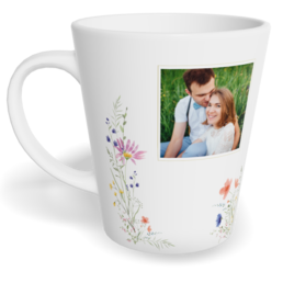 Fotohrnček latte malý - originálny darček - Minimalist meadow