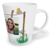 Hrnek Latte malý s vlastním potiskem - Kolíčky