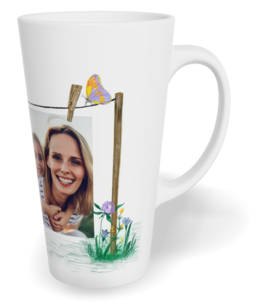 Hrnek latte velký s vlastním potiskem - Kolíčky