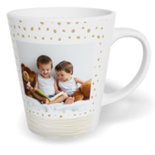 Hrnek Latte malý s vlastním potiskem - Jemný neutral