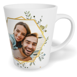 Fotohrnček latte malý - originálny darček - Hexagon
