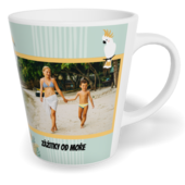 Hrnek Latte malý s vlastním potiskem - Exotic birds