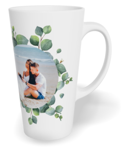 Fotohrnček latte veľký - originálny darček - Eukalyptus