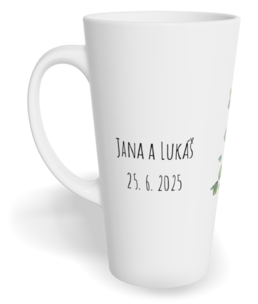 Fotohrnček latte veľký - originálny darček - Eukalyptus