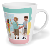 Hrnek Latte malý s vlastním potiskem - Duha