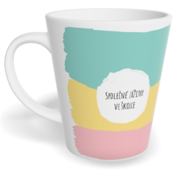 Hrnek Latte malý s vlastním potiskem - Duha