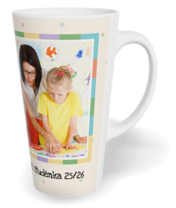 Hrnek latte velký s vlastním potiskem - Color windows