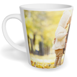 Hrnek Latte malý s vlastním potiskem - Bílý