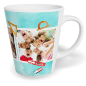 Hrnek Latte malý s vlastním potiskem - Aquarel school