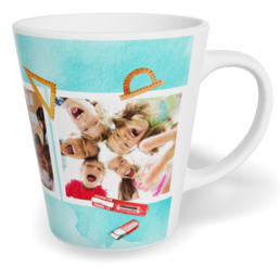 Fotohrnček latte malý - originálny darček - Aquarel school