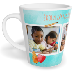 Hrnek Latte malý s vlastním potiskem - Aquarel school