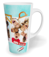 Fotohrnček latte veľký - originálny darček - Aquarel school
