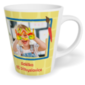 Fotohrnček latte malý - originálny darček - Abeceda