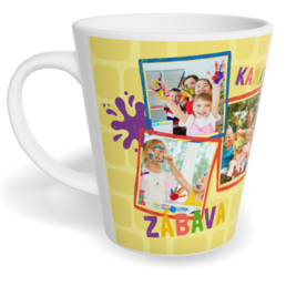 Hrnek Latte malý s vlastním potiskem - Abeceda