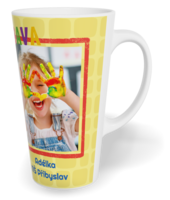 Fotohrnček latte veľký - originálny darček - Abeceda