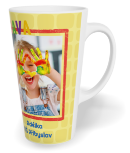 Fotohrnček latte veľký - originálny darček - Abeceda