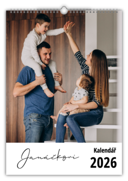 Rodinný plánovací fotokalendář - Bílý