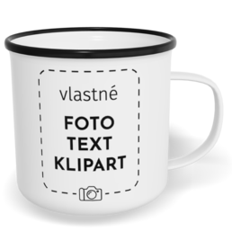 Fotohrnček plecháčik s fotkou a textom - Prázdný