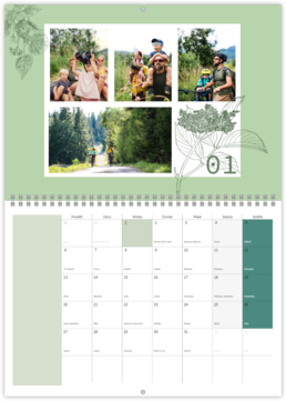 Nástěnný plánovací fotokalendář - Herbal