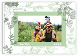 Fotokniha na šířku s pevnou vazbou a kvalitním papírem - Herbal