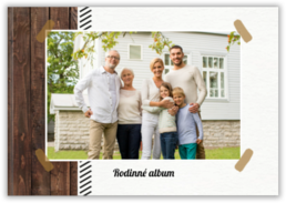 Fotokniha na šířku s pevnou vazbou a kvalitním papírem - Rustikal