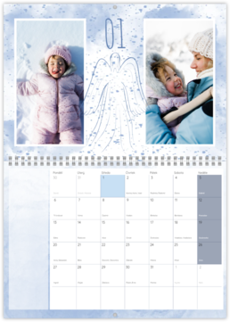 Nástěnný plánovací fotokalendář - Andělský