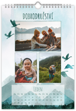Fotokalendář nástěnný na výšku - Hory