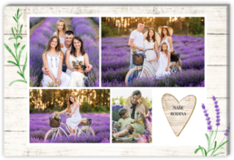 Fotoobraz na šířku s vlastní fotografií - Lavender