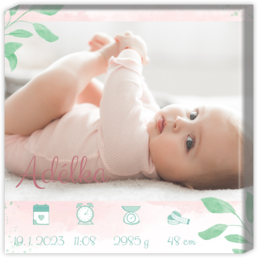 Fotoobraz s vlastní fotografií od 349 Kč - Baby born pink