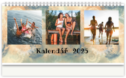 Stolní fotokalendář s vlastními jmény - Letní krajka